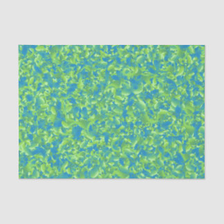 Papel De Seda Patrón geométrico abstracto azul verde