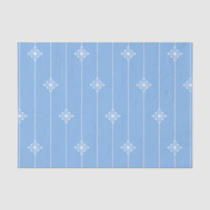 Papel De Seda Patrón geométrico azul Pastel Baby