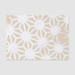 Papel De Seda Patrón geométrico beige