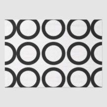 Patrón geométrico de círculo blanco y negro