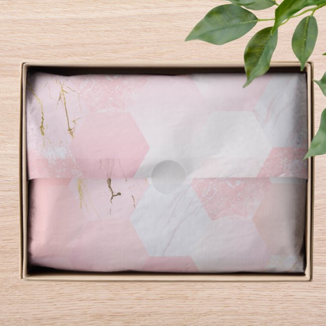 Papel De Seda Patrón geométrico de mármol Purpurina rosado de Mo (Subido por el creador)