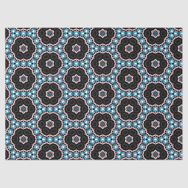 Papel De Seda Patrón geométrico de mosaico de diseño (Anverso)