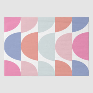 Papel De Seda Patrón geométrico de resumen de círculo semicírico