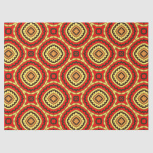 Papel De Seda Patrón geométrico del mosaico oriental vibrante
