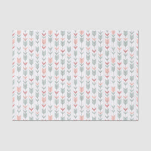 Papel De Seda Patrón geométrico en estilo retro