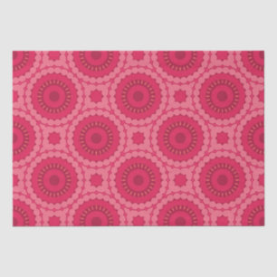 Papel De Seda Patrón geométrico étnico de la Moda de Boho rosa d