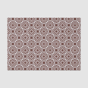 Papel De Seda Patrón geométrico marrón y blanco sin fisuras