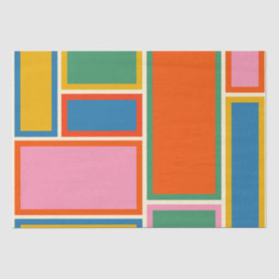 Papel De Seda Patrón geométrico Minimalista retro moderno