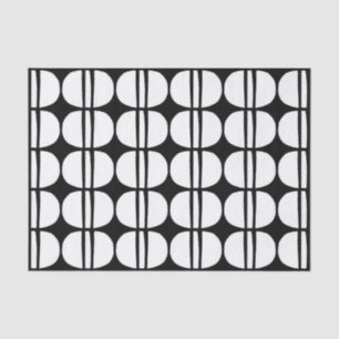 Papel De Seda Patrón Geométrico Moderno del Siglo Medio