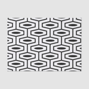 Papel De Seda Patrón Geométrico Moderno del Siglo Medio