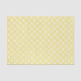 Papel De Seda Patrón geométrico moderno Pastel amarillo soleado