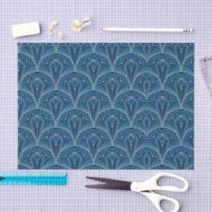 Papel De Seda Patrón geométrico repetitivo Art Déco