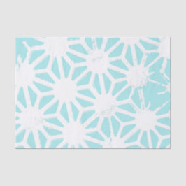 Papel De Seda Patrón geométrico turquesa