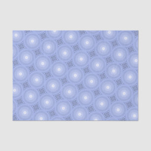 Papel De Seda Patrón giratorio de círculos azules