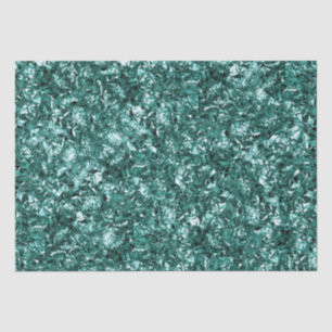 Papel De Seda Patrón Glam Brillante Destello Verde Azulado Elega