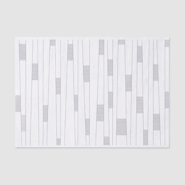 Papel De Seda Patrón gráfico de línea simple, mínimo, moderno (Anverso)