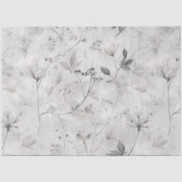 Papel De Seda Patrón gris francés