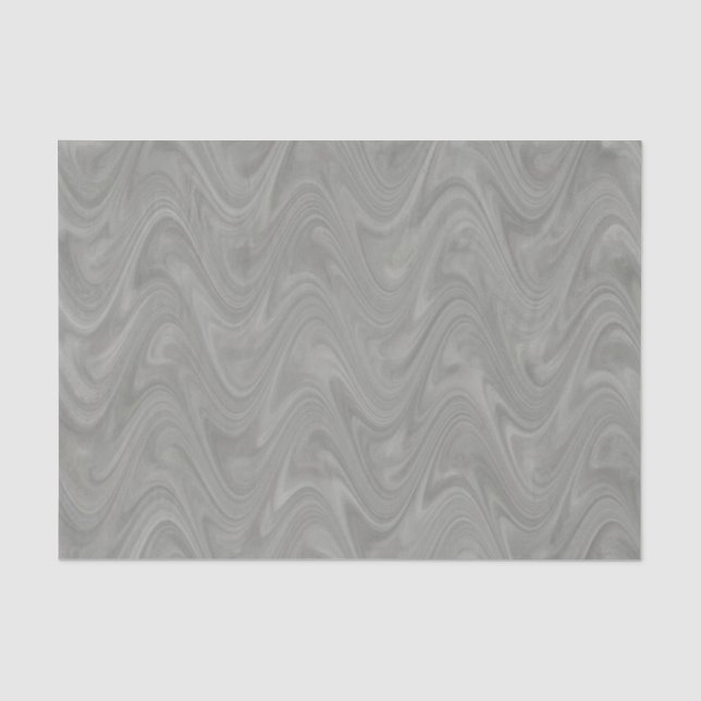 Papel De Seda Patrón gris verde marmoleado (Anverso)
