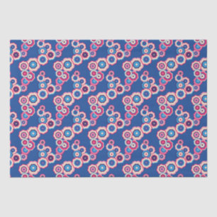 Papel De Seda Patrón hippie retro colorido de los sesenta