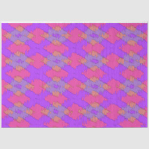 Papel De Seda Patrón Ikat Purple Modern