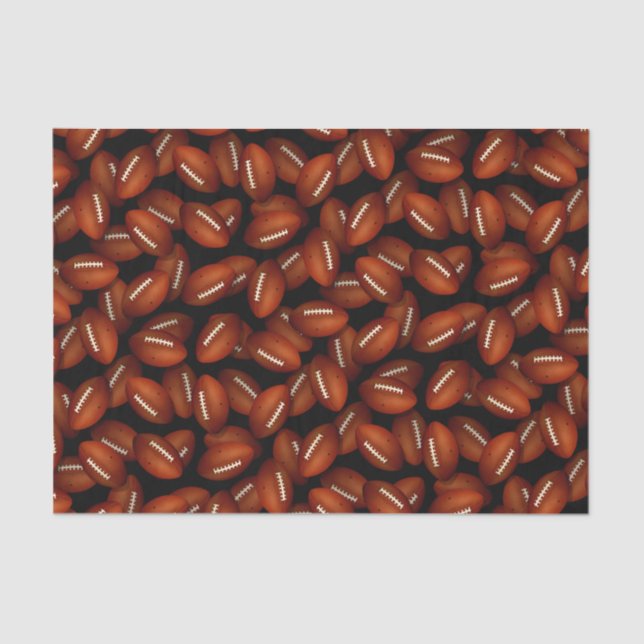 Papel De Seda Patrón infinito de futbol caída deportes (Anverso)