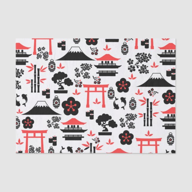 Papel De Seda Patrón japonés (Anverso)
