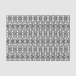 Papel De Seda Patrón Kaleidoscopio blanco y negro/tinte