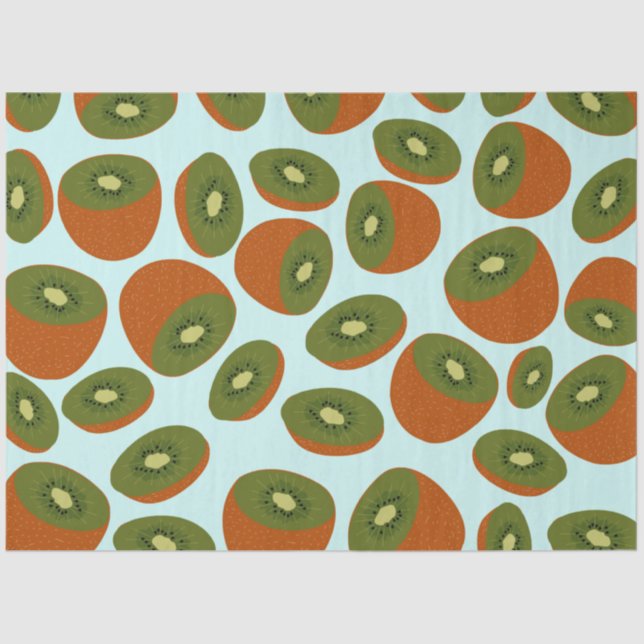 Papel De Seda Patrón Kiwifruit (Anverso)