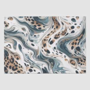 Papel De Seda Patrón Leopard Vía Láctea