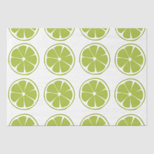Papel De Seda Patrón Lime Fruit Green Lime