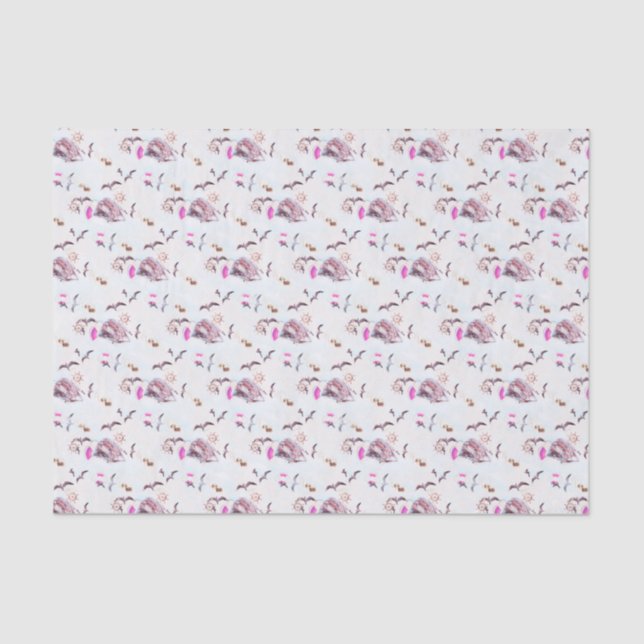 Papel De Seda Patrón marino (Anverso)