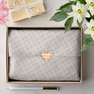 Papel De Seda Patrón marrón marrón de estilo rústico de moda Ton