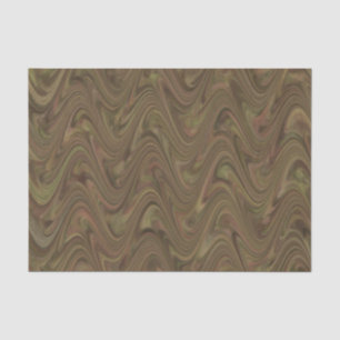 Papel De Seda Patrón Marrón Verde Mármol
