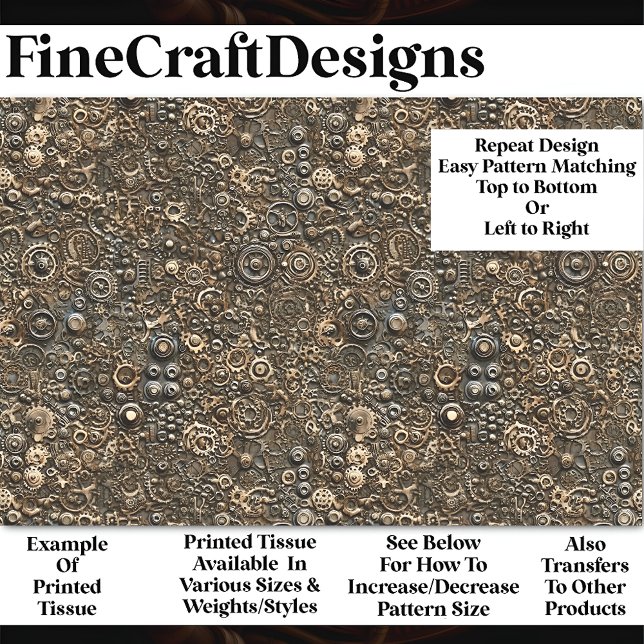 Papel De Seda Patrón Mecánico de Steampunk Rust BM9 Desconexión (Subido por el creador)