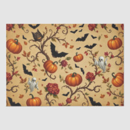 Papel De Seda Patrón Medieval Francés de Halloween
