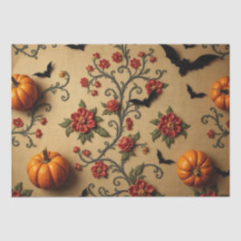 Papel De Seda Patrón Medieval Francés de Halloween