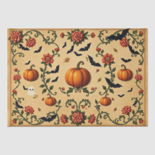Papel De Seda Patrón Medieval Francés de Halloween