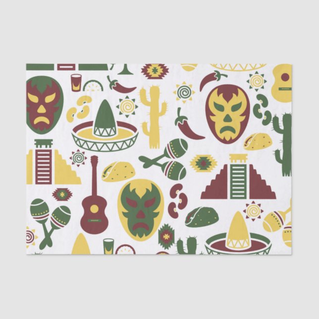 Papel De Seda Patrón mexicano (Anverso)
