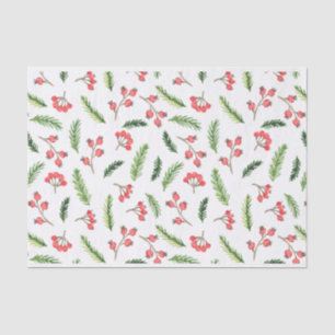 Papel De Seda Patrón Mistletoe de Navidades de mano brillante di