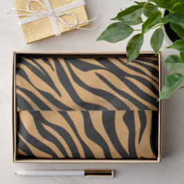 Papel De Seda Patrón moderno de impresión de animales de los tig