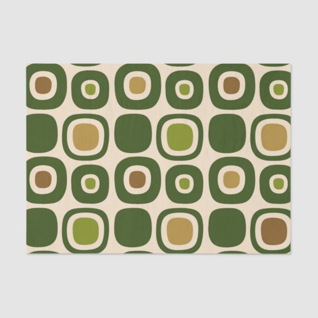 Papel De Seda Patrón moderno de senderos de jardín de mediados d (Anverso)