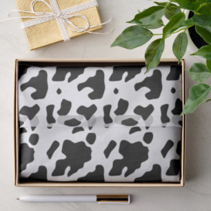 Papel De Seda Patrón moderno Holstein Friesian Cow Animal Print