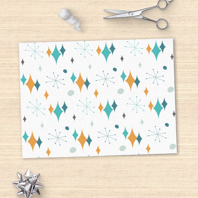 Papel De Seda Patrón moderno Starburst Mid Century (Subido por el creador)