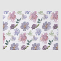 Patrón morado floral