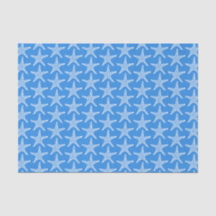 Papel De Seda Patrón náutico de verano de la playa de estrellas