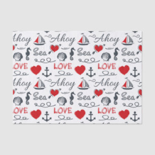 Papel De Seda Patrón náutico sin mar