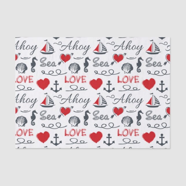 Papel De Seda Patrón náutico sin mar (Anverso)