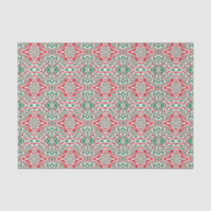 Papel De Seda Patrón Navideño Boho Hippie Retro Giratorio Trippy
