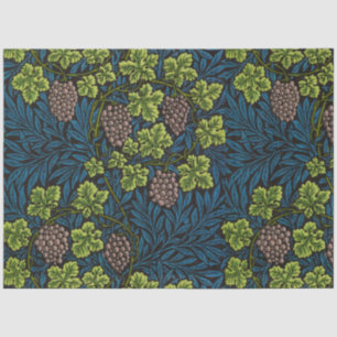 Papel De Seda Patrón negro de vid de uva sin costuras de William