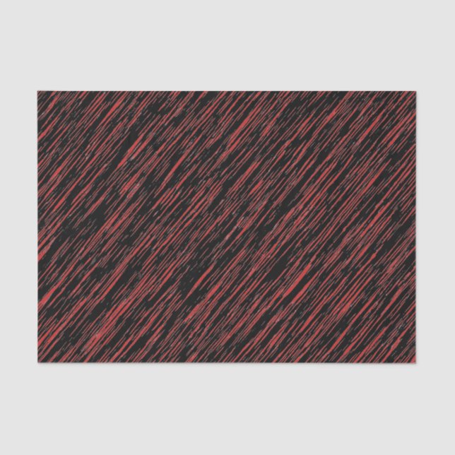 Papel De Seda Patrón negro y rojo (Anverso)